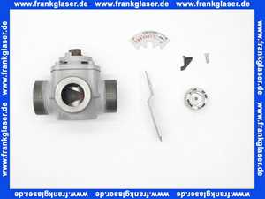 DRU3210 Honeywell Dreiwege-Universalmischer Grauguss AG PN 10 DN32 KvS=10 komplett mit Isolierung