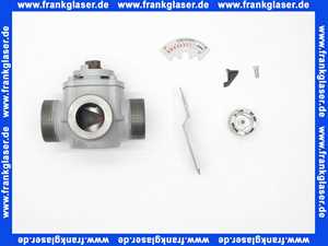 DRU3216 Honeywell Dreiwege-Universalmischer Grauguss AG PN 10 DN32 KvS=16 komplett mit Isolierung