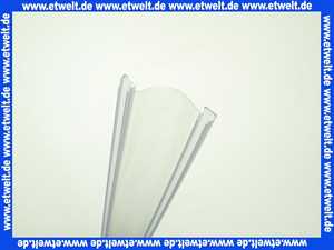 041542 Hüppe Dichtleiste senkrecht zwischen Festfeld und Tür zu Arena 3000 Runddusche 90 cm ESG 6 mm