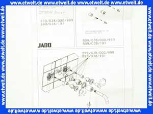 Ideal Standard Verlängerungs-Set 25mm zu Jado 3 Loch Waschtisch Wand UP-Armatur