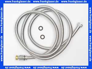 Brauseschlauch 2 Meter lang Ideal Standard Metallschlauch Duschschlauch zu Handbrause 1/2 Zoll x 2000mm H1933AA