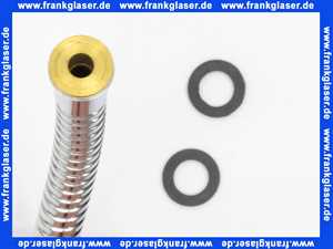 Brauseschlauch 2 Meter lang Ideal Standard Metallschlauch Duschschlauch zu Handbrause 1/2 Zoll x 2000mm H1933AA