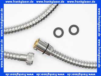Brauseschlauch 2 Meter lang Ideal Standard Metallschlauch Duschschlauch zu Handbrause 1/2 Zoll x 2000mm H1933AA