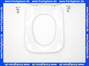 K700501 Ideal Standard WC- Sitz Tonca mit Deckel in weiss komplett mit Edelstahlscharnieren und Puffern