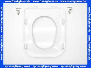 K700501 Ideal Standard WC- Sitz Tonca mit Deckel in weiss komplett mit Edelstahlscharnieren und Puffern