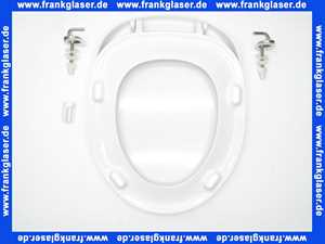 K700701 Ideal Standard WC-Sitz Isabella mit Deckel in Weiß komplett mit Edelstahlscharnieren und Puffern