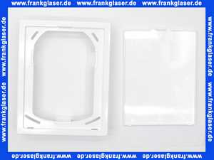 Heimeier Rahmen und Abdeckplatte, weiß Ersatz für Multibox C/RTL und C/E 9300-03.800