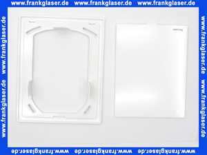 Heimeier Rahmen und Abdeckplatte, weiß Ersatz für Multibox C/RTL und C/E 9300-03.800