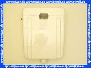 Jomo Aufputz Spülkasten Modell SM6 tiefhängend weiß mit Spül- Stopptaste im Deckel integriert