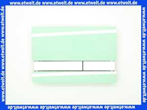 1674000126100 Jomo Betätigungsplatte mit Halterahmen, grün, satiniert