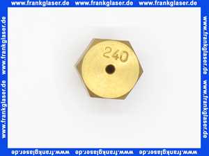 5484116 Junkers Hauptgasdüse 2,40 Bohrung Sw16 L:16 mm