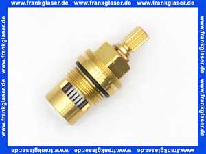 00134 Kaja Keramikinnenoberteil 1/2 , öffnen mit 90Grad rechts für Warmwasserventil