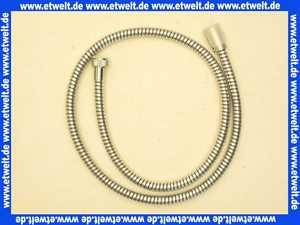 28110-C Kaja Metalleffekt-Flexschlauch Brauseschlauch mit Konus 125 cm x 1/2  x 1/2 Farbe chrom