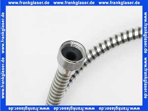 28110-C Kaja Metalleffekt-Flexschlauch Brauseschlauch mit Konus 125 cm x 1/2 x 1/2 Farbe chrom