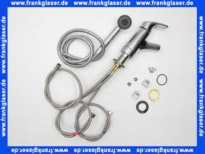 36832C Kaja MIX Einhand-Spültisch-Einlochbatterie mit Bügelhebel Hochdruck für Unterfenstermontage in Chrom