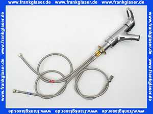 36832C Kaja MIX Einhand-Spültisch-Einlochbatterie mit Bügelhebel Hochdruck für Unterfenstermontage in Chrom