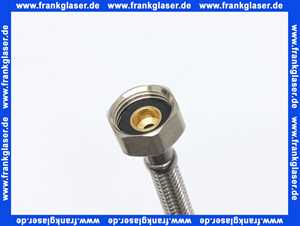 45517 Kaja Nirosta-Druckschlauch zu Wannenrandarmatur M10 x 1 x G1/2 Zoll x 600mm