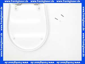 571150 Keramag WC-Sitz Visit mit Deckel Scharniere Edelstahl, weiss