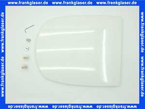 573620 Keramag Klosettsitz Vitelle mit Deckel Scharniere verchromt, weiss