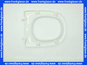 573620 Keramag Klosettsitz Vitelle mit Deckel Scharniere verchromt, weiss
