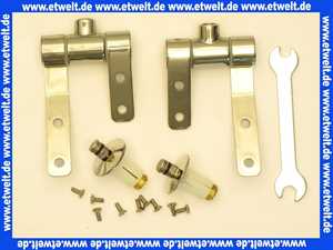 598181000 Keramag Scharniersatz zu Cassini WC Sitz ohne Absenkautomatik