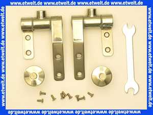 598181000 Keramag Scharniersatz zu Cassini WC Sitz ohne Absenkautomatik