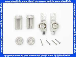 4504 Kermi Satz Lager unten zu silberner Duschabtrennung