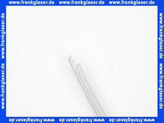 669 Kermi Dichtprofil für Serie Bella waagerecht in Silber