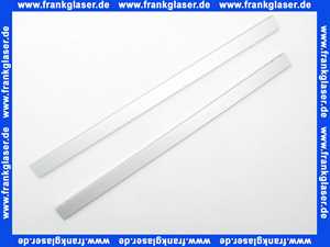 F412233 Kermi Rahmenprofil waagerecht zu Nova2000, Seitenwand silber-matt H:1600mm