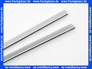 F412233 Kermi Rahmenprofil waagerecht zu Nova2000, Seitenwand silber-matt H:1600mm