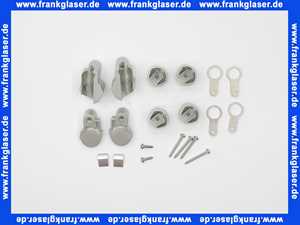 Kermi Satz Lager oben/unten für Rialto CS PRD Duschabtrennung Silber-Matt