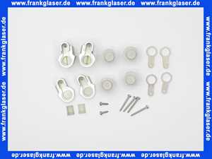 Kermi Satz Lager oben/unten für Rialto CS PRD Duschabtrennung Silber-Matt