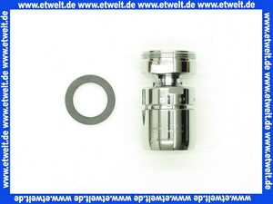 50100010062 Keuco Strahlregler Ersatzt.Arm. 50100, verchr., m. Kugelgelenk, M24 x 1,