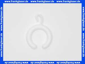 Keuco Vorhangring Plan 14927, halboffen, weiß 14927000103 (1 Stück)