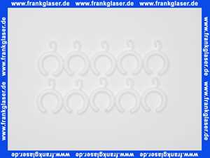 Keuco Vorhangring Plan 14927, halboffen, VE 10, weiß 14927000103