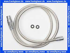 6107005-00 Kludi Eco Brauseschlauch min. 2 l/min 160cm beidseitig konische Mutter verchromt