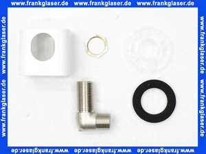 Kludi A-QA Schlauch-Anschlussbogen eigensicher weiß 6554343-00