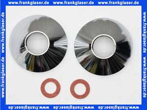 7517905 Kludi Rosette mit Dichtung 24x14.5x2 für Wandarmaturen chrom