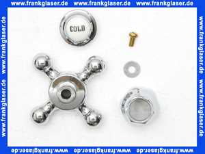 753000500 Kludi Ersatzteil Kreuzgriff mit Haube Cold chrom