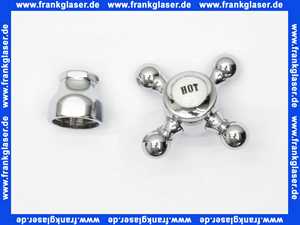 753010500 Kludi Ersatzteil Kreuzgriff mit Haube Hot chrom