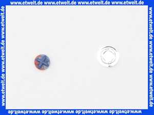 9309210000 Kludi Ersatzteil Markierungsstopfen Rot-Blau verchromt
