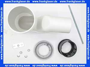 899025000001 Spezial WC Ablaufbogen Anschlußbogen Abgang senkrecht für Ablauf Wandabstand 22-35 cm