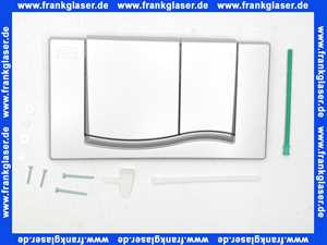 420505 Mepa® Wave Betätigungsplatte für A21/E21 2-Mengen in Matt-Chrom