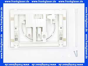 420751 Mepa® Betätigungsplatte für Sanic-Spüllkasten 2-Mengenspüle, weiss