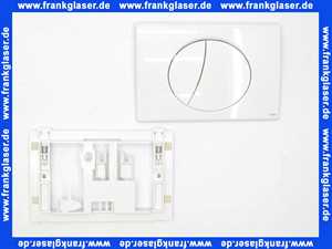 420751 Mepa® Betätigungsplatte für Sanic-Spüllkasten 2-Mengenspüle, weiss