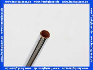 103 Nil Gampper Cu-Rohr, glatt, 300 mm lang, d: 10 mm x 300 mm, verchromt