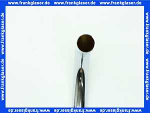 160 Nil Gampper WC-Spülrohr d:28x26x600x200 mm gerade, Messing verchromt