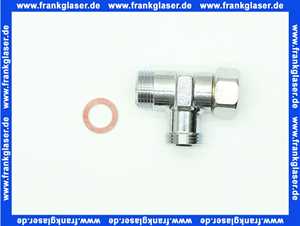 5943 Nil Gampper T-Verschr. 3/8 , ÜM 3/8 ohne Quetschverschraubungen