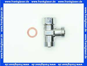 5943 Nil Gampper T-Verschr. 3/8 , ÜM 3/8 ohne Quetschverschraubungen
