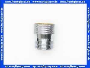 6901 Nil Gampper Schlauchplatzsicherung 3/4 IG x 3/4 AG, verchromt